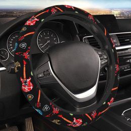 Steering Wheel Covers Electric Rock Guitars Thickening Car Cover 38cm Universal Suitable Women Elastic