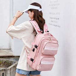 School Bags Women Anti Theft Bag Backpack 15.6 Inch Girl USB Charging Laptop Independent Shoe Travel Business Mochila