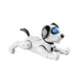 ElectricRC Animals Selling R19 Intelligent Sensing Interactive Puppy RC Robot Voice Command Robotic Handstand Dancing Dog 230906