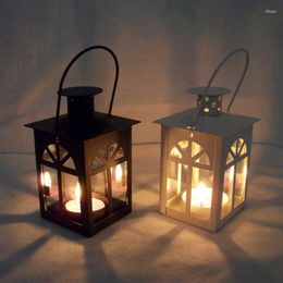 Candle Holders Black/White Moroccan Wedding Light Romantic Holder Retro Hanging Lantern 87HA