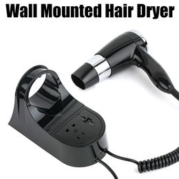 Other Massage Items 1600W Wallmounted Hair Dryer for el with Switch Blower Strong Wind Bathroom Toilet Homestay Hairdryer Household Drying Tools 230906