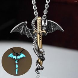 Pendant Necklaces Creative Necklace Personal Gift For Women Fashion Boy Luminous Atmosphere Men's