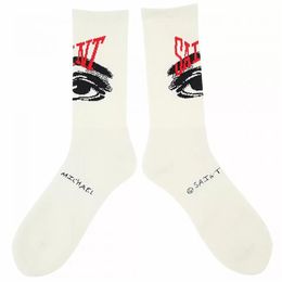 Real Pics Black White in stock Socks Women Men Unisex Cotton Basketball Socks 22ss273o