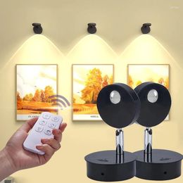Wall Lamp Modern LED Lamps Background Closet Mural Light Free Installation Home Wireless RemoteControl For Indoor Decor Art Show
