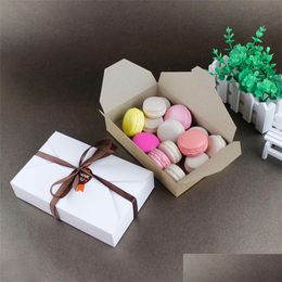 Gift Wrap Kraft Paper Box Envelope Type Cardboard Boxes Package For Aron Christmas Party Cookie Drop Delivery Home Garden Festive Supp Dh5Pr