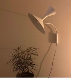 Wall Lamps Nordic Mediaeval Horn Lamp Designer Creative Living Room Simple Rotatable Light
