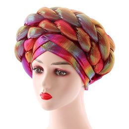 Wide Brim Hats Bucket Hijab Turban Afrika Topi Bonnet Sebelum Terikat Gue Otomatis Nigeria Aso Ebi Headties Sudah Dibuat Muslim Siap Dipakai Balutan Kepala 230907