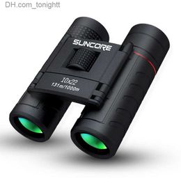 Telescopes Binoculars Telescope 10x22 High Definition Low Light Night Vision Outdoors Travel Hiking Folding Telescope Black Good Gift Q230907