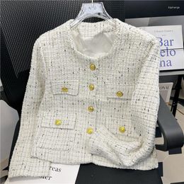 Women's Jackets Spring Autumn 2023 Fragrant Coat French Vintage Tweed Jacket Chaquetas Casaco