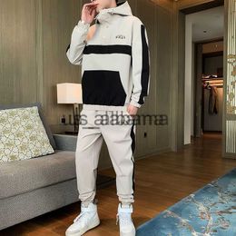 Men's Tracksuits Mens Streetwear Cargo Pullover Hooded Tracksuit 2 Pieces Sets Jackets And Cargo Pants Loose Fit Pants Hip Hop jacket x0907