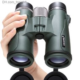 Telescopes USCAMEL High-power HD Outdoor Binoculars 8/10X42 BAK4 Zoom Telescope Waterproof Nitrogen Filled Night vision for Hunting Hiking Q230907