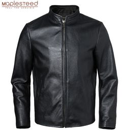 Men's Leather Faux Leather Men's Genuine Leather Jacket 100% Natural Cowhide Leather Coat Men Skin Clothing Autumn Spring Asian Size S-6XL M593 230907