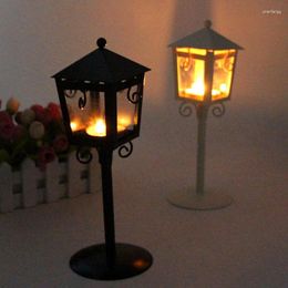 Candle Holders Vintage Street Lamp Candlestick Classical Metal Holder Wedding Stand For Party Christmas Gifts Table Home Decor