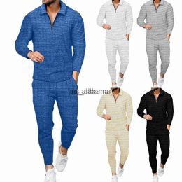 Men's Tracksuits Fashion Men Clothing Sets Autumn and Winter New Men's Sports Leisure Long Sleeve Pants Two Piece Set for Men x0907