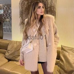 Women's Fur Faux Fur TEELYNN Casual V-neck Sleeveless Faux Fur Vest Coats for Women Vintage Warm Autumn Winter Teddy Coat Loose Oversize Boho Outwear x0907