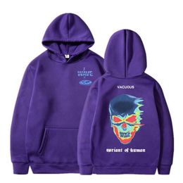 Men's Hoodies & Sweatshirts Fashion Creativity Design Skeleton Graphic Print Hoodie Men Women Fleece Cotton Man Hip Hop Style232z