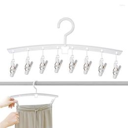 Hangers Foldable Laundry Hanger Drying Rack Drip With Clips Clip And For Socks Bras Lingerie