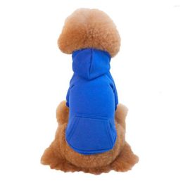 Dog Apparel Pet Hoodie For Dogs Soft Warm With Pockets Cosy Sweatshirt Cats Ideal Autumn Winter Seasons