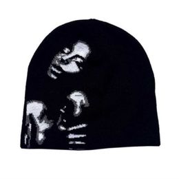 Beanie/Skull Caps Pullover Hats Women Knitting Autumn and Winter Ins Fashion Brand New Net Red Wool Hats Fashion Versatile Thin Cold Hats y2k x0907