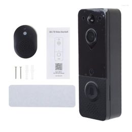 Doorbells H37E WiFi Doorbell Camera WithChimes NightVisions & InstantNotifications Home