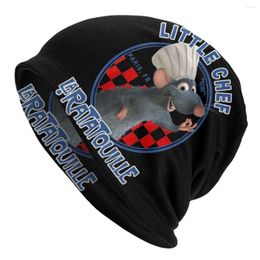 Berets Ratatouille Remy Little Chef Skullies Beanies Caps Unisex Outdoor Winter Warm Knitted Hat Adult Cartoon Bonnet Hats