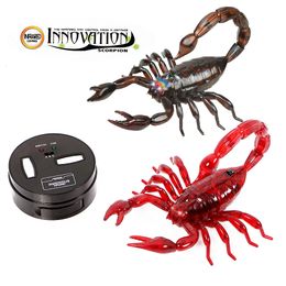 ElectricRC Animals Realistic RC Scorpion Infrared Remote Control Model Toy Animal Present Gift Simulation Joke Scary Trick Toys Kids 230906