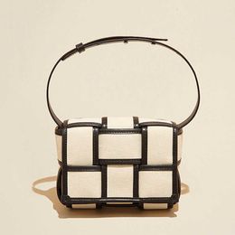 9A quality woven Cassette Botegss Ventss evening bags online shop of wholesale Small design small square bag mini fashionable contrast With Real Logo