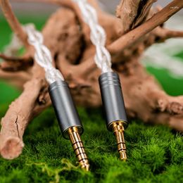 Headphone Cable Upgrade Monocrystalline Copper Silver Plated Hi-Fi Detachable In-Ear Monitor Audiophile Sports Balance Diy