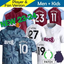 23/24 BUENDIA Soccer Jerseys Kids Kit Home Away Third 3rd 2023 2024 Football Shirt Fans Player Version MINGS McGINN WATKINS BAILEY KAMARA DOUGLAS LUIZ