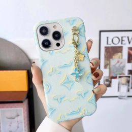 Beautiful LU Phone Cases iPhone 14 13 12 11 pro max 14promax 13promax 14pro 13pro 12pro 11pro Luxury Designer Leather Case CYG239071-3