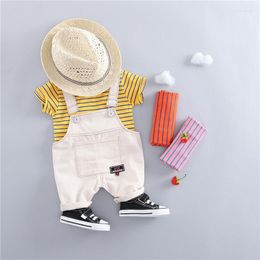 Clothing Sets Kids Outfits Summer Toddler Infant Baby Girls Boys Clothes Srtipe Short Sleeve T Shirt Shorts Children