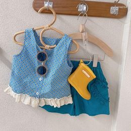 Clothing Sets Korean Style 2-piece Summer Baby Clothes T-shirt Shorts Short Sleeve Thin Cotton Cool Fashion