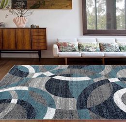 Carpets Rugshop modern abstract circles are perfect for living rooms bedrooms home offices and easy to clean areas in kitchens. Carpets are 3'3 "x 5" Grey P230907