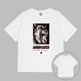 Dog Head Print Designer Mens T shirts UNDEFEATED UNDFTD Japan Graphic Tee Men Women Unisex T shirt 100% Cotton Casual Oversize TShirts S-2XL