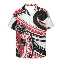 Men's Casual Shirts Fashion Summer Suitable For Tourism Loose Short-Sleeved V Neck Tattoo Print Mens Designer Clothes