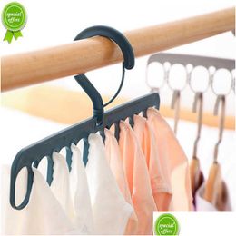 Hangers Racks Mtifunctional Windproof Clothes Clip Drying Rack Underwear Socks Hanger Nordic Household Home Wardrobe Storage Drop De Dhte8