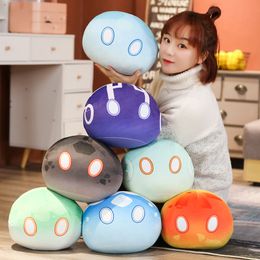 Creativity around animation Genshin Impact slim pillow cushion game round pendant doll anime pillow