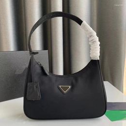 Evening Bags P Nylon Women Shoulder Luxury Designer Brand Ladies Underarm Bag Female Black Handbag Genuine Wallet High Quality Purse
