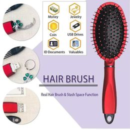 Hair Comb Secret Stash Hidden Safe Diversion Hair Brush Key Safe Box Hiding Diamond Jewellery Storage For