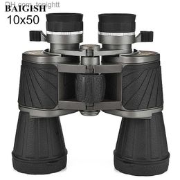 Telescopes Baigish Russian Powerful Military 10x50 Binoculars Lll Night Vision Telescope Professional for Hunting Bird Watching Q230907