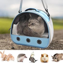 Cat Carriers Pet Shoulder Bag Carrier Outdoor Travel Breathable Handbag Puppy & Kitten Transparent Portable Strap