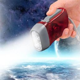 Flashlight Brand New Flashlight 3 LED Hand Pressing Dynamo Crank Power Wind Up Torch Light Hand Press Crank