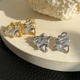 Dangle Earrings Brass Zircon Stuning Glam Women Jewelry Punk Hiphop Designer Runway Rare Simply Gown Sweet Boho Top Japan Korean