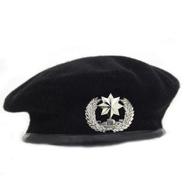 Berets Winter Wool Beret Hat Men Women Party Cosplay Costume Sailor Cap 230907