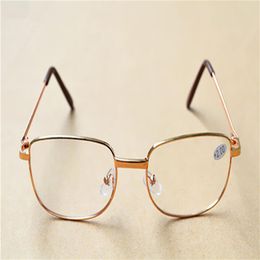 Silver Gold Frame Classic Unisex Cheap Reading Glasses Men Women Metal Frame Reading Glasses Diopter 1 00- 4 00 50Pcs Lot271T