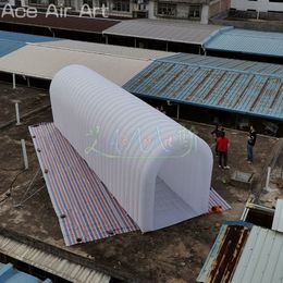 Customised Party Inflatable Tunnel Tent Event Channel Arched Cover with White Mat for Outdoor Decoration or Activities