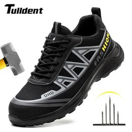 Boots Work Safety Shoes Men Safety Boots Anti-smash Anti-puncture Work Shoes Sneakers Shoes Male Work Boot Indestructible 230907