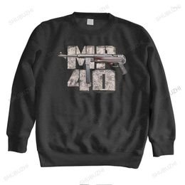 Men's Hoodies Arrived Men Crew Neck Sweatshirt Brand Clothing Fall Mp 40 Maschinen Pistol Man Casual Vintage Hoody Tops