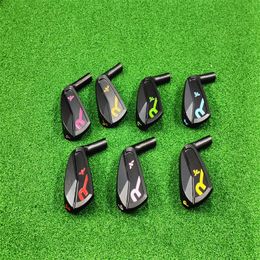 Golf Roddio Little Bee Golf Clubs CCblack FORGED Soft black Iron Forged Iron Set (4 5 6 7 8 9 P) 7pcs steel or graphite shaft