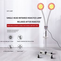 Infrared and Red Lamp Physical Therapy Health Treatment Lamp Beauty Light Double Heads Baking Lamp Skin Rejuvenation Pain relief